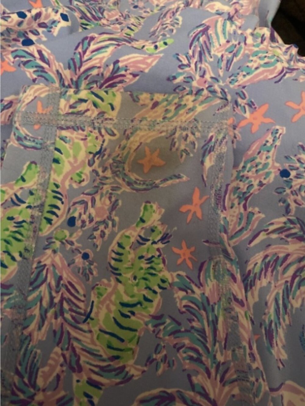 Lilly pulitzer cheetah print workout out set large! - Picture 6 of 6